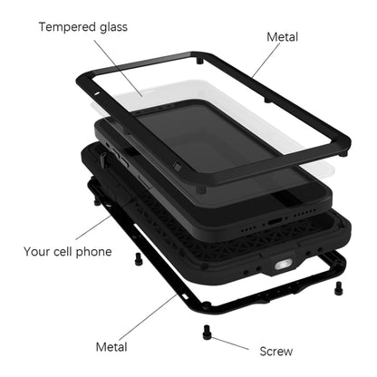 For iPhone 13 Pro Max LOVE MEI Metal Shockproof Life Waterproof Dustproof Protective Phone Case (White) - iPhone 13 Pro Max Cases by LOVE MEI | Online Shopping UK | buy2fix