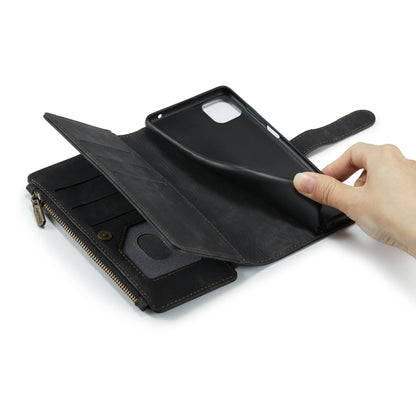 For Samsung Galaxy A22 5G CaseMe-C30 Multifunctional Horizontal Flip PU + TPU Phone Case(Black) - Galaxy Phone Cases by CaseMe | Online Shopping UK | buy2fix