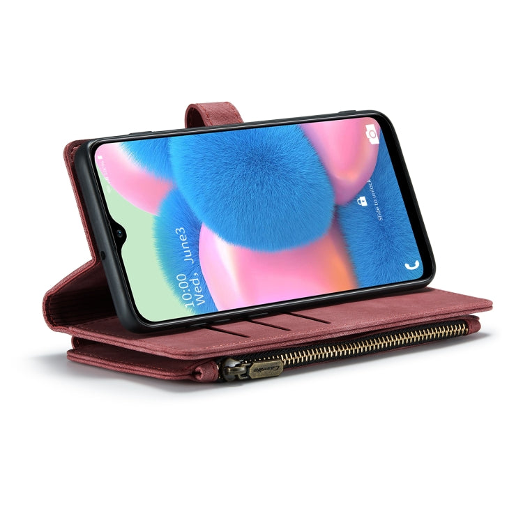 For Samsung Galaxy A30s / A50s / A50 CaseMe-C30 Multifunctional Horizontal Flip PU + TPU Phone Case(Red) - Galaxy Phone Cases by CaseMe | Online Shopping UK | buy2fix