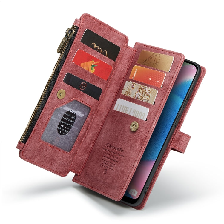 For Samsung Galaxy A30s / A50s / A50 CaseMe-C30 Multifunctional Horizontal Flip PU + TPU Phone Case(Red) - Galaxy Phone Cases by CaseMe | Online Shopping UK | buy2fix