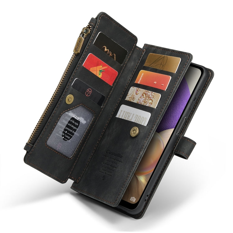 For Samsung Galaxy A32 5G CaseMe-C30 Multifunctional Horizontal Flip PU + TPU Phone Case(Black) - Galaxy Phone Cases by CaseMe | Online Shopping UK | buy2fix