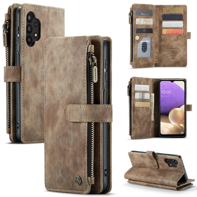 For Samsung Galaxy A32 5G CaseMe-C30 Multifunctional Horizontal Flip PU + TPU Phone Case(Brown) - Galaxy Phone Cases by CaseMe | Online Shopping UK | buy2fix