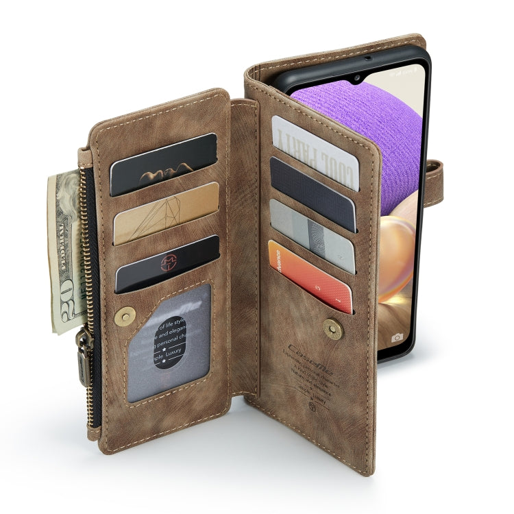 For Samsung Galaxy A32 5G CaseMe-C30 Multifunctional Horizontal Flip PU + TPU Phone Case(Brown) - Galaxy Phone Cases by CaseMe | Online Shopping UK | buy2fix