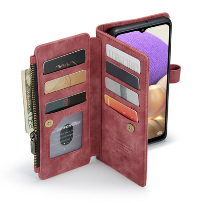 For Samsung Galaxy A32 5G CaseMe-C30 Multifunctional Horizontal Flip PU + TPU Phone Case(Red) - Galaxy Phone Cases by CaseMe | Online Shopping UK | buy2fix