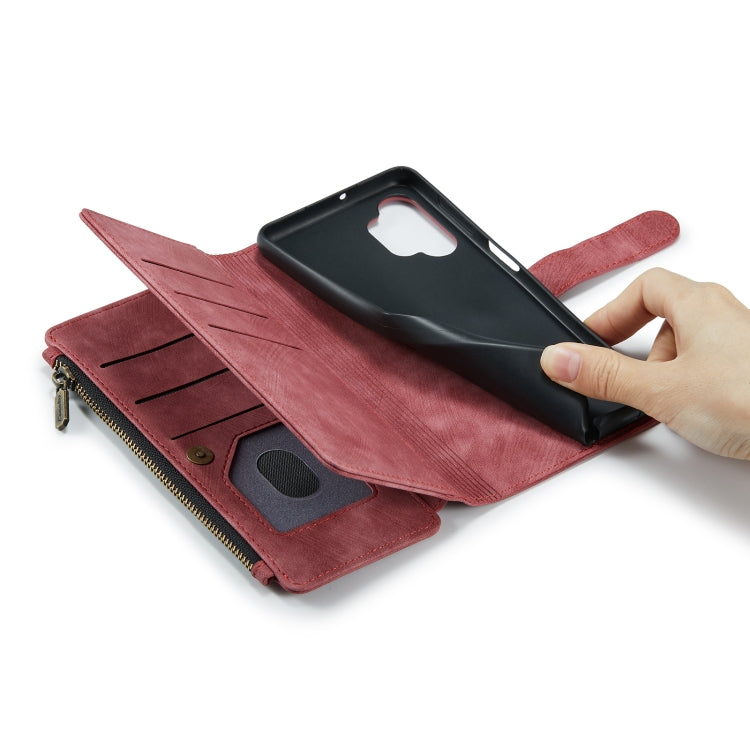 For Samsung Galaxy A32 5G CaseMe-C30 Multifunctional Horizontal Flip PU + TPU Phone Case(Red) - Galaxy Phone Cases by CaseMe | Online Shopping UK | buy2fix