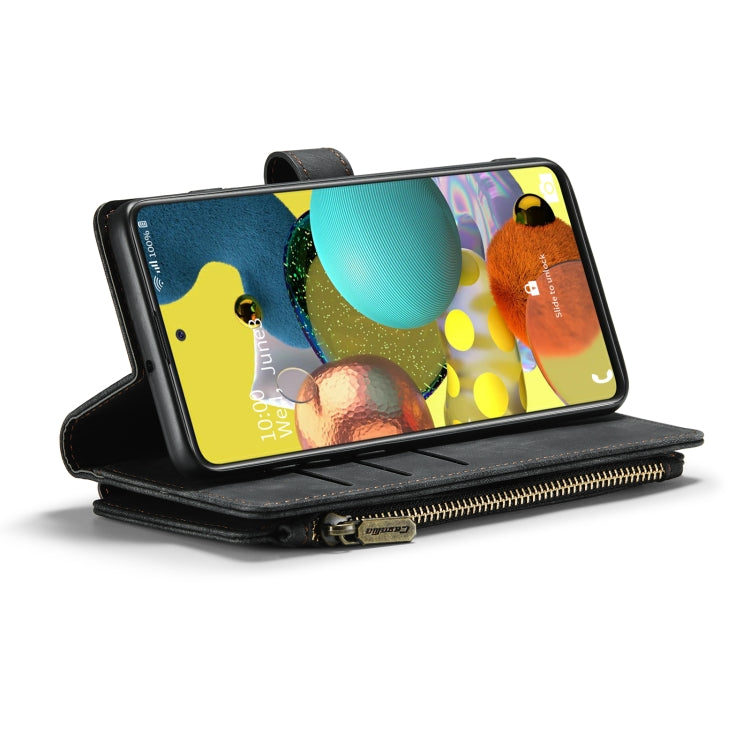 For Samsung Galaxy A51 4G CaseMe-C30 Multifunctional Horizontal Flip PU + TPU Phone Case(Black) - Galaxy Phone Cases by CaseMe | Online Shopping UK | buy2fix