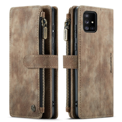 For Samsung Galaxy A51 4G CaseMe-C30 Multifunctional Horizontal Flip PU + TPU Phone Case(Brown) - Galaxy Phone Cases by CaseMe | Online Shopping UK | buy2fix