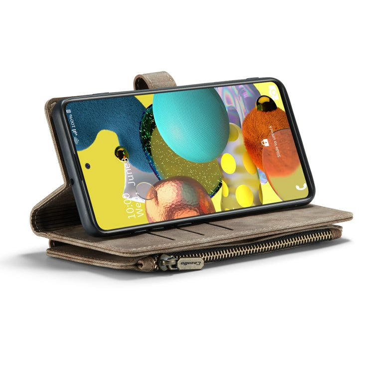 For Samsung Galaxy A51 4G CaseMe-C30 Multifunctional Horizontal Flip PU + TPU Phone Case(Brown) - Galaxy Phone Cases by CaseMe | Online Shopping UK | buy2fix