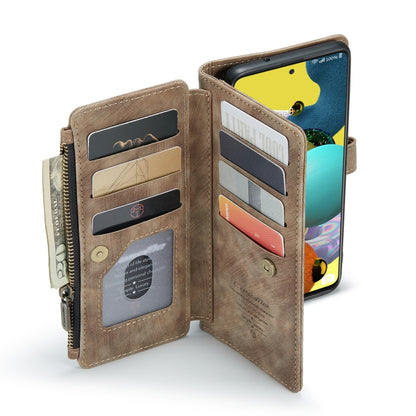 For Samsung Galaxy A51 4G CaseMe-C30 Multifunctional Horizontal Flip PU + TPU Phone Case(Brown) - Galaxy Phone Cases by CaseMe | Online Shopping UK | buy2fix