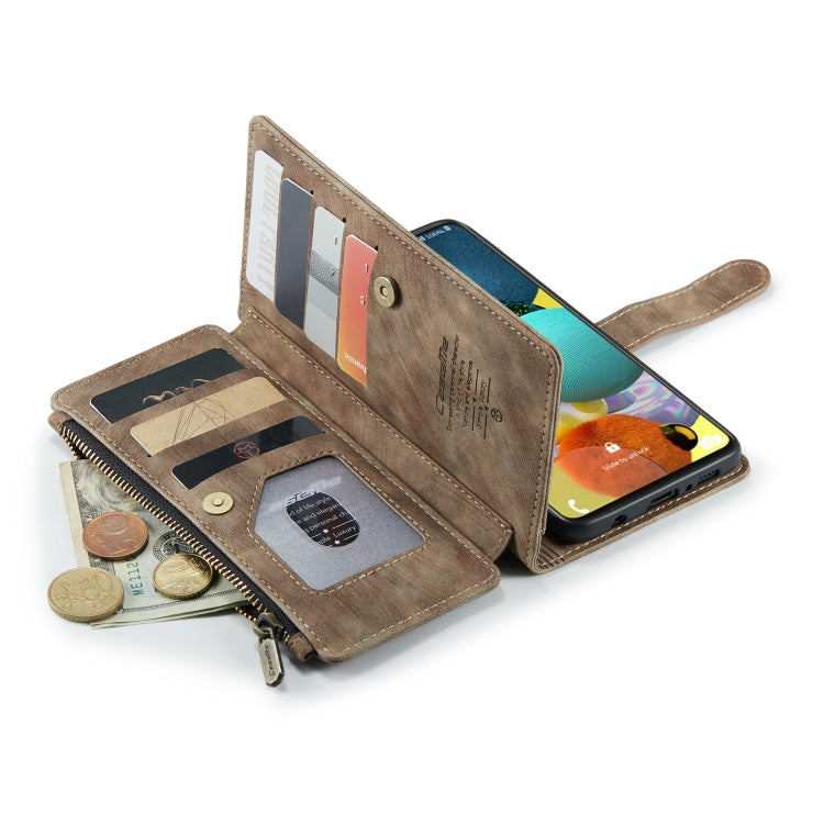 For Samsung Galaxy A51 4G CaseMe-C30 Multifunctional Horizontal Flip PU + TPU Phone Case(Brown) - Galaxy Phone Cases by CaseMe | Online Shopping UK | buy2fix