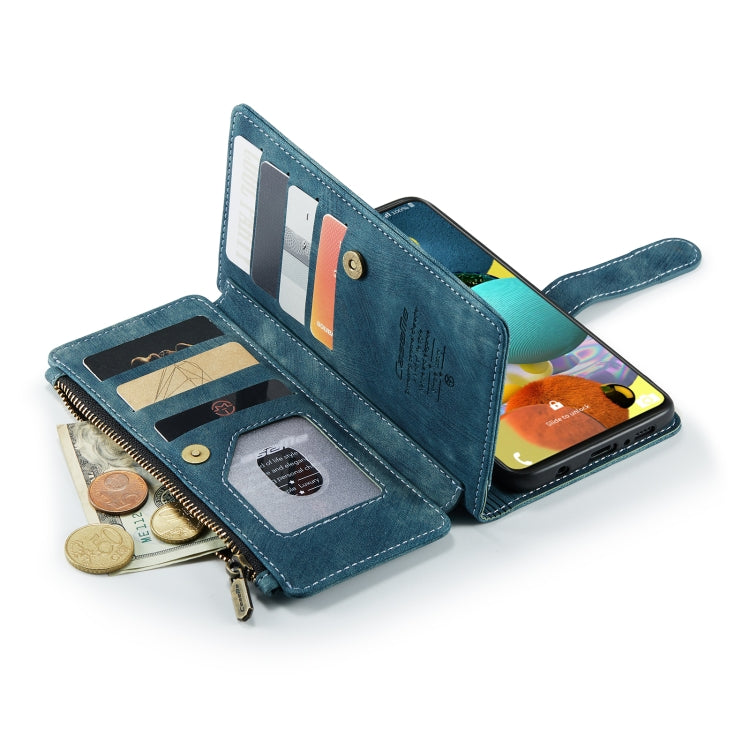 For Samsung Galaxy A51 4G CaseMe-C30 Multifunctional Horizontal Flip PU + TPU Phone Case(Blue) - Galaxy Phone Cases by CaseMe | Online Shopping UK | buy2fix