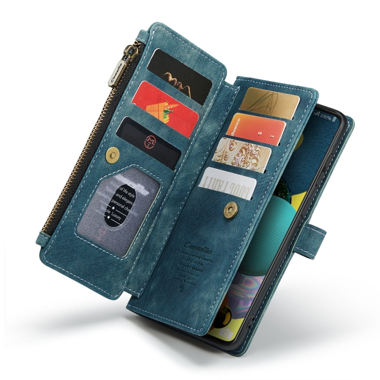 For Samsung Galaxy A51 4G CaseMe-C30 Multifunctional Horizontal Flip PU + TPU Phone Case(Blue) - Galaxy Phone Cases by CaseMe | Online Shopping UK | buy2fix