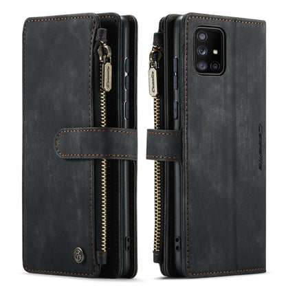 For Samsung Galaxy A71 4G CaseMe-C30 Multifunctional Horizontal Flip PU + TPU Phone Case(Black) - Galaxy Phone Cases by CaseMe | Online Shopping UK | buy2fix