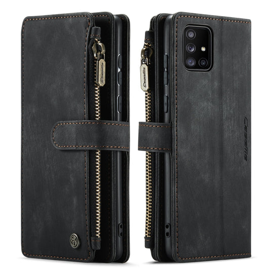 For Samsung Galaxy A71 4G CaseMe-C30 Multifunctional Horizontal Flip PU + TPU Phone Case(Black) - Galaxy Phone Cases by CaseMe | Online Shopping UK | buy2fix