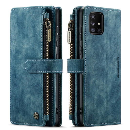 For Samsung Galaxy A71 4G CaseMe-C30 Multifunctional Horizontal Flip PU + TPU Phone Case(Blue) - Galaxy Phone Cases by CaseMe | Online Shopping UK | buy2fix