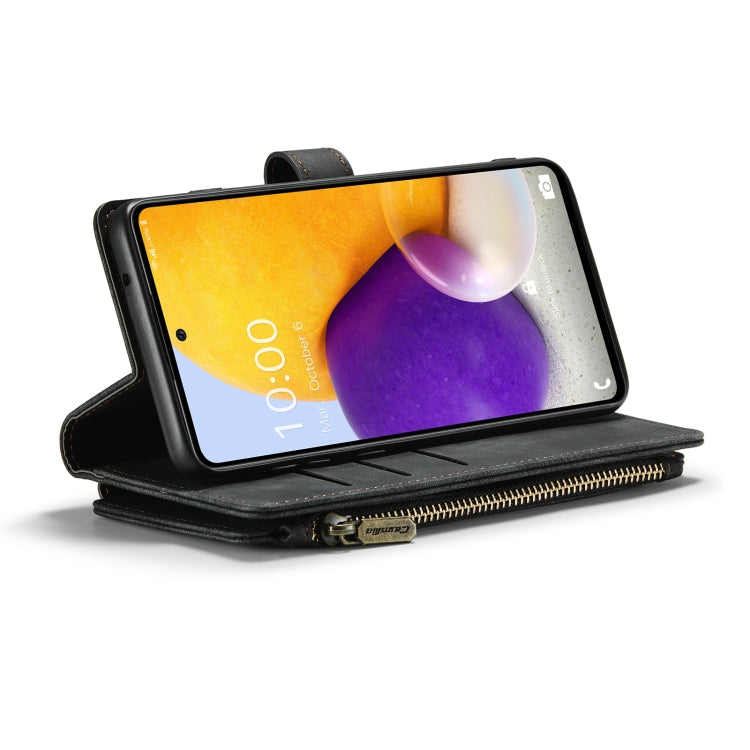 For Samsung Galaxy A72 CaseMe-C30 Multifunctional Horizontal Flip PU + TPU Phone Case(Black) - Galaxy Phone Cases by CaseMe | Online Shopping UK | buy2fix