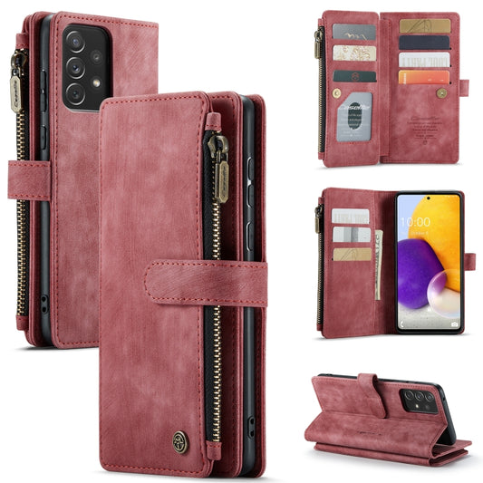 For Samsung Galaxy A72 CaseMe-C30 Multifunctional Horizontal Flip PU + TPU Phone Case(Red) - Galaxy Phone Cases by CaseMe | Online Shopping UK | buy2fix