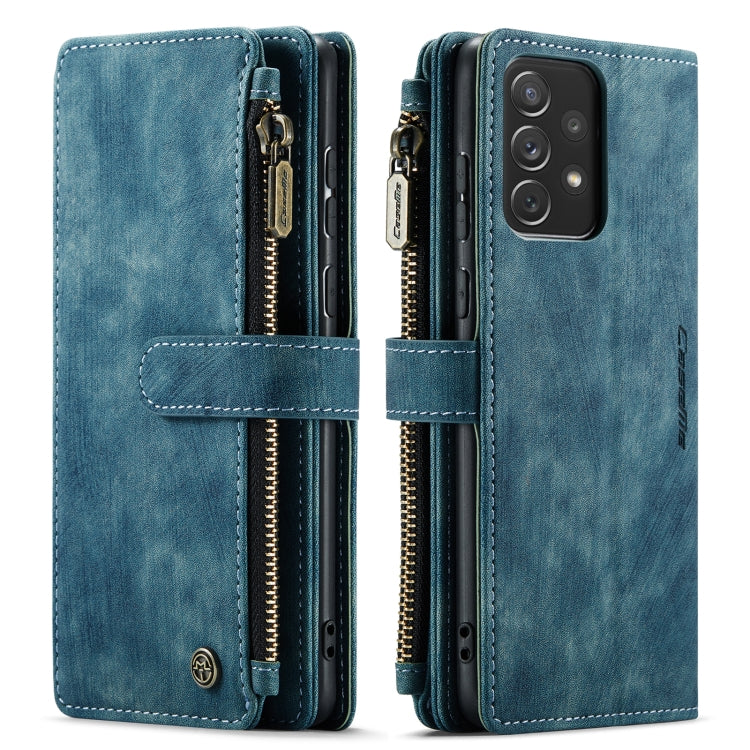 For Samsung Galaxy A72 CaseMe-C30 Multifunctional Horizontal Flip PU + TPU Phone Case(Blue) - Galaxy Phone Cases by CaseMe | Online Shopping UK | buy2fix