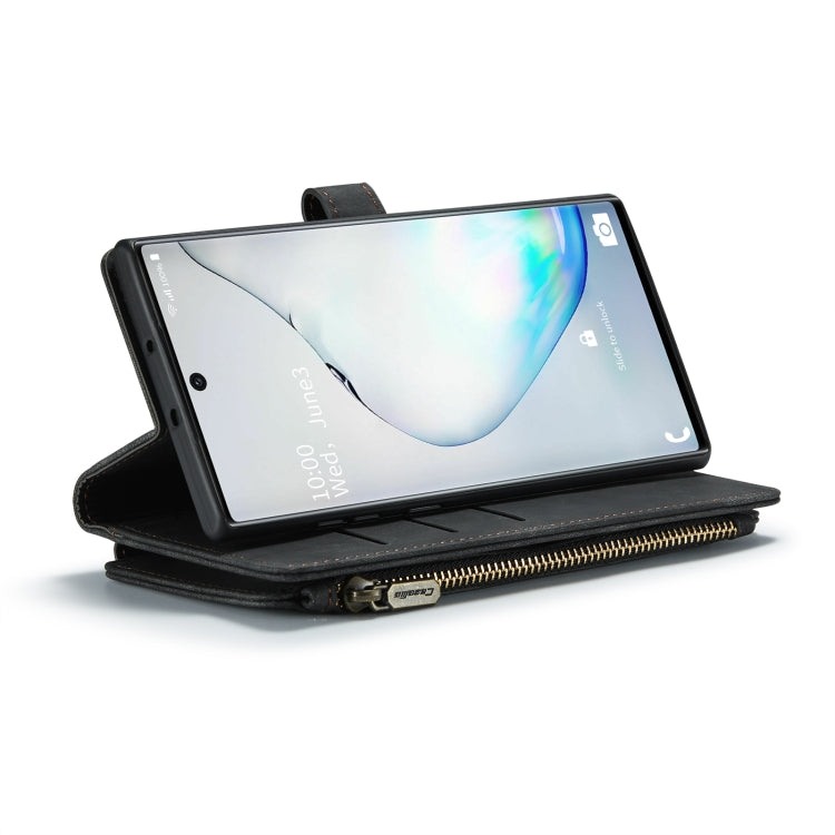 For Samsung Galaxy Note10 CaseMe-C30 Multifunctional Horizontal Flip PU + TPU Phone Case(Black) - Galaxy Phone Cases by CaseMe | Online Shopping UK | buy2fix