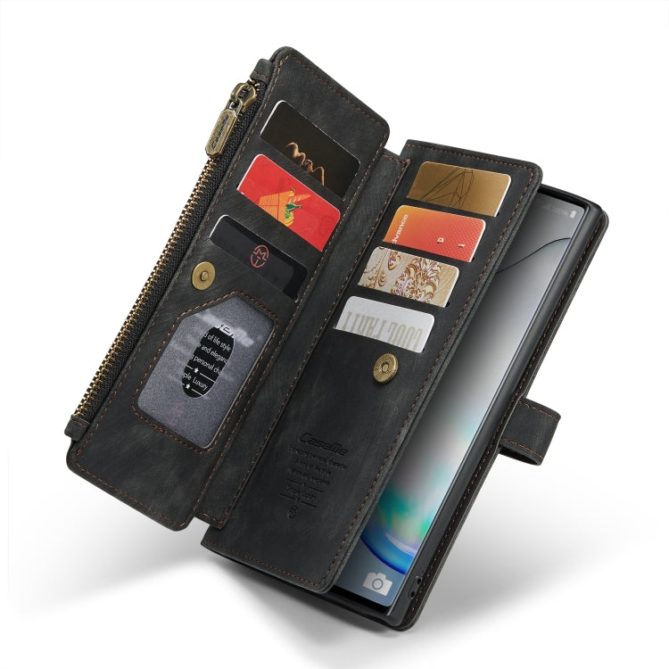 For Samsung Galaxy Note10 CaseMe-C30 Multifunctional Horizontal Flip PU + TPU Phone Case(Black) - Galaxy Phone Cases by CaseMe | Online Shopping UK | buy2fix
