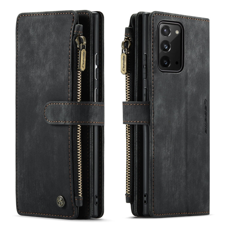 For Samsung Galaxy Note20 CaseMe-C30 Multifunctional Horizontal Flip PU + TPU Phone Case(Black) - Galaxy Note20 Cases by CaseMe | Online Shopping UK | buy2fix