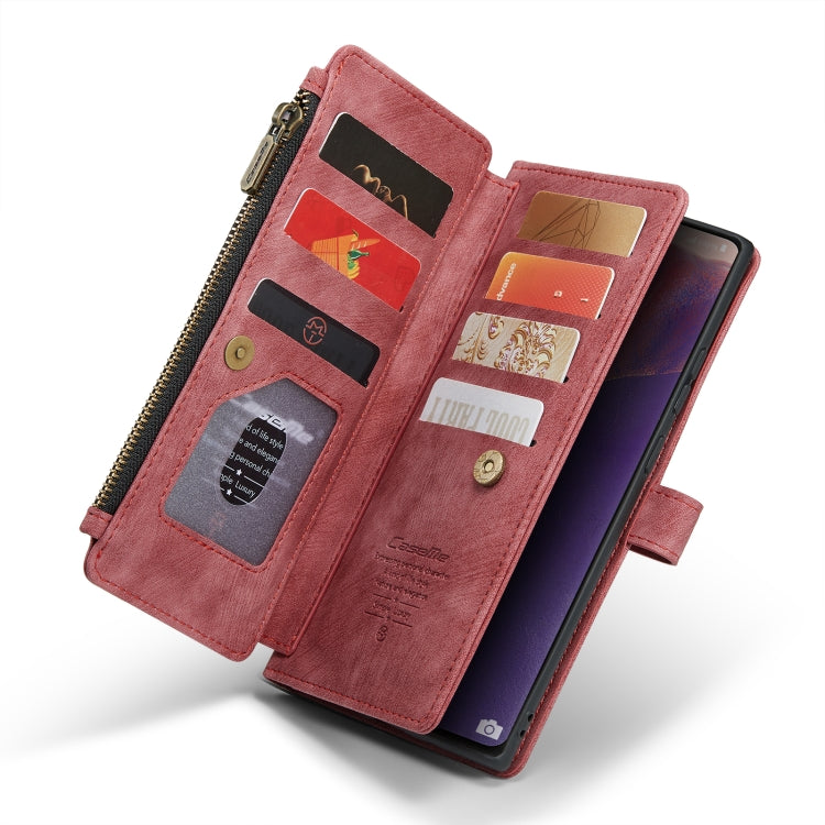 For Samsung Galaxy Note20 CaseMe-C30 Multifunctional Horizontal Flip PU + TPU Phone Case(Red) - Galaxy Note20 Cases by CaseMe | Online Shopping UK | buy2fix
