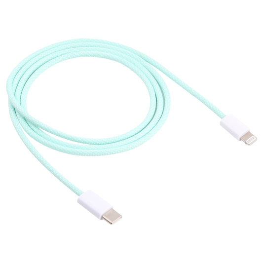 12W PD USB-C / Type-C to 8 Pin Data Cable, Cable Length: 1m(Green) by buy2fix
