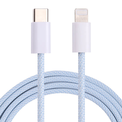 12W PD USB-C / Type-C to 8 Pin Data Cable, Cable Length: 1m(Blue) by buy2fix