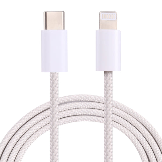 12W PD USB-C / Type-C to 8 Pin Data Cable, Cable Length: 1m(White) by buy2fix