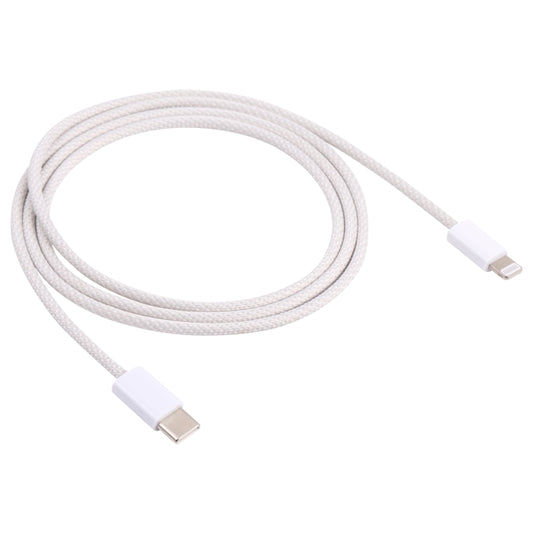 12W PD USB-C / Type-C to 8 Pin Data Cable, Cable Length: 1m(White) by buy2fix