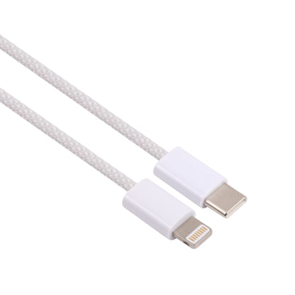 12W PD USB-C / Type-C to 8 Pin Data Cable, Cable Length: 1m(White) by buy2fix