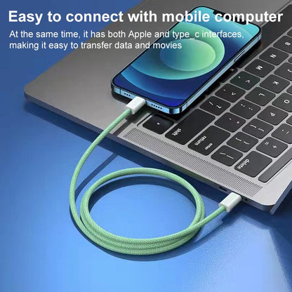 12W PD USB-C / Type-C to 8 Pin Data Cable, Cable Length: 1m(Blue) by buy2fix