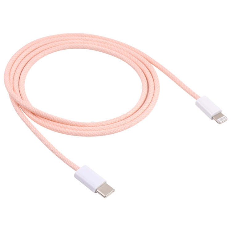 20W PD USB-C / Type-C to 8 Pin Data Cable, Cable Length: 1m(Pink) by buy2fix