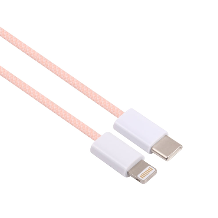 20W PD USB-C / Type-C to 8 Pin Data Cable, Cable Length: 1m(Pink) by buy2fix