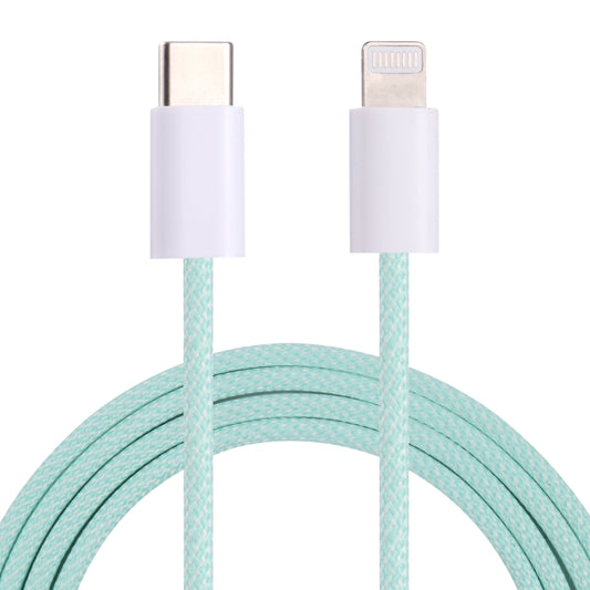 20W PD USB-C / Type-C to 8 Pin Data Cable, Cable Length: 1m(Green) by buy2fix