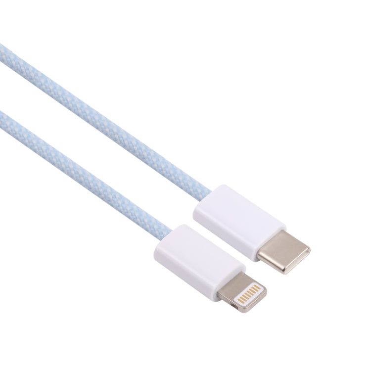 20W PD USB-C / Type-C to 8 Pin Data Cable, Cable Length: 1m(Blue) by buy2fix