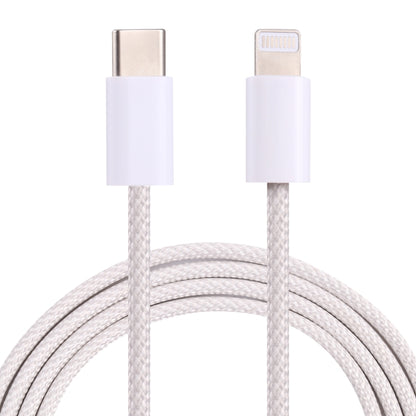 20W PD USB-C / Type-C to 8 Pin Data Cable, Cable Length: 1m(White) by buy2fix