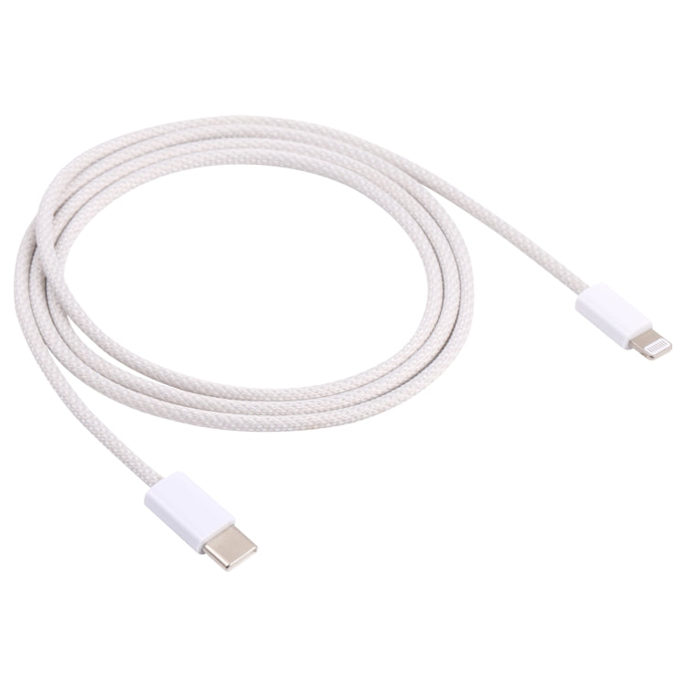 20W PD USB-C / Type-C to 8 Pin Data Cable, Cable Length: 1m(White) by buy2fix