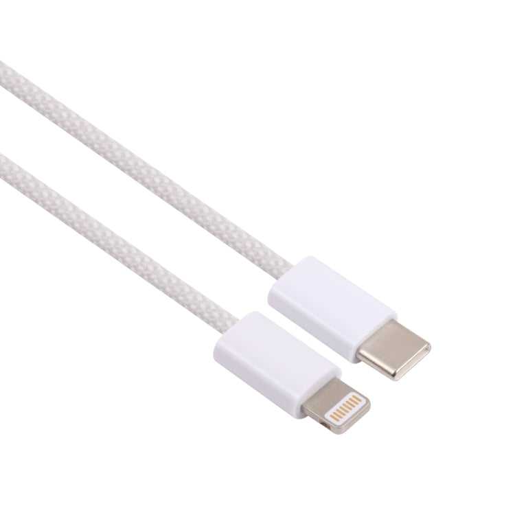 20W PD USB-C / Type-C to 8 Pin Data Cable, Cable Length: 1m(White) by buy2fix