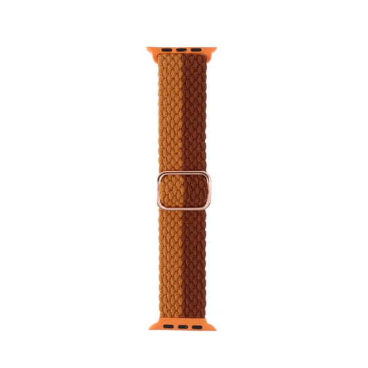 Adjustable Striped Woven Nylon Strap Watch Band For Apple Watch Ultra 49mm&Watch Ultra 2 49mm / Series 9&8&7 45mm / SE 3&SE 2&6&SE&5&4 44mm / 3&2&1 42mm(Coffee) by buy2fix