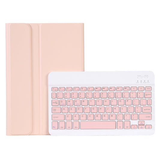 AHV7 Lambskin Texture Ultra-thin Bluetooth Keyboard Leather Tablet Case For Honor Pad V8 / Tablet V7 Pro(Pink) by buy2fix