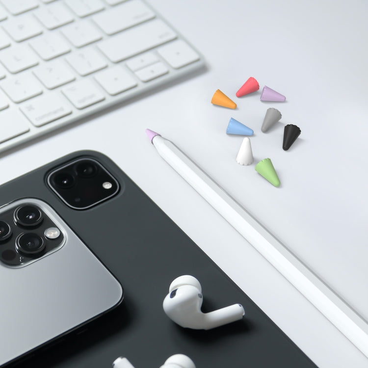 8 PCS / Set Stoyobe Universal Silicone Nib Cap For Apple Pencil 1 / 2(Mixed Colors) by buy2fix