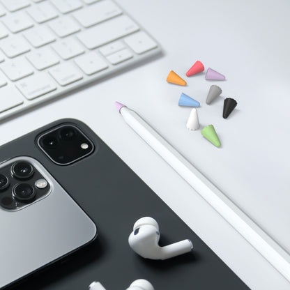 8 PCS / Set Stoyobe Universal Silicone Nib Cap For Apple Pencil 1 / 2(Mixed Colors) by buy2fix