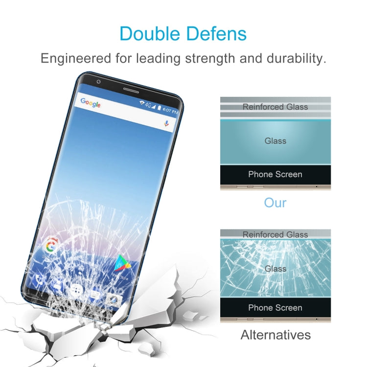 50 PCS 0.26mm 9H 2.5D Tempered Glass Film For Ulefone MIX by buy2fix