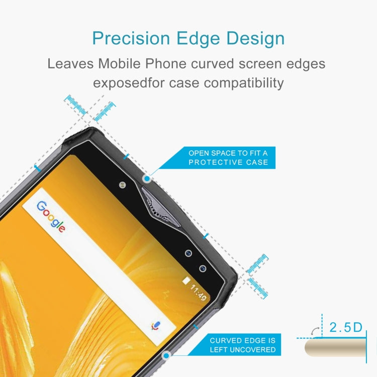 50 PCS 0.26mm 9H 2.5D Tempered Glass Film For Ulefone Power 5 by buy2fix