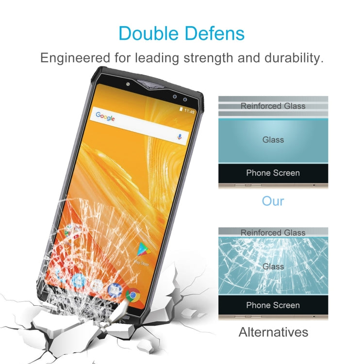 50 PCS 0.26mm 9H 2.5D Tempered Glass Film For Ulefone Power 5 by buy2fix