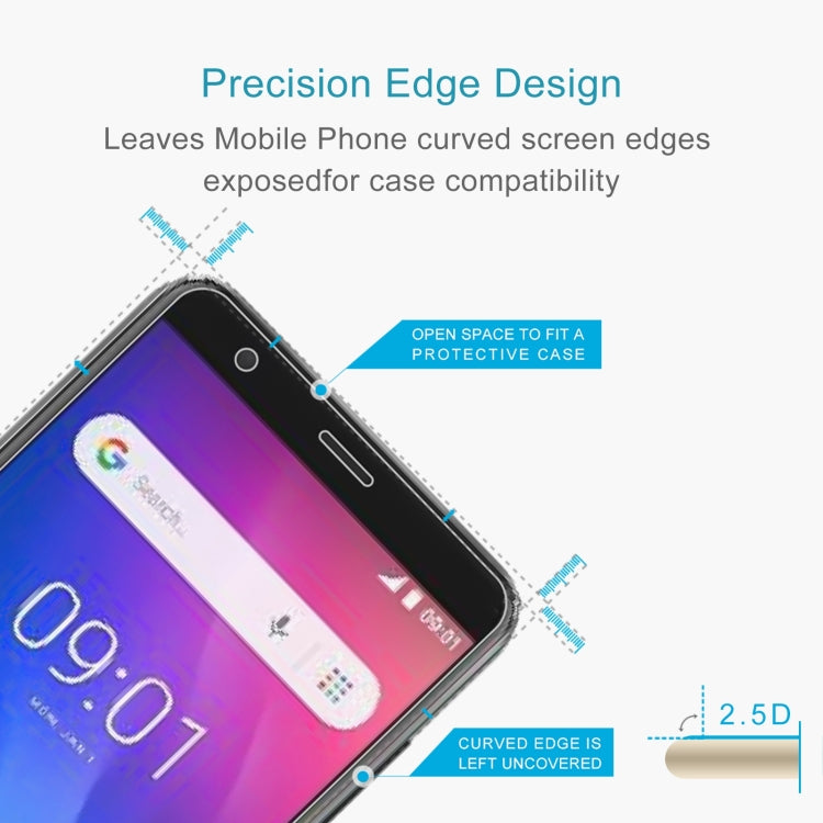 50 PCS 0.26mm 9H 2.5D Tempered Glass Film For Ulefone S1 by buy2fix