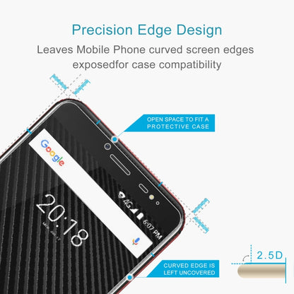 50 PCS 0.26mm 9H 2.5D Tempered Glass Film For Ulefone T1 by buy2fix