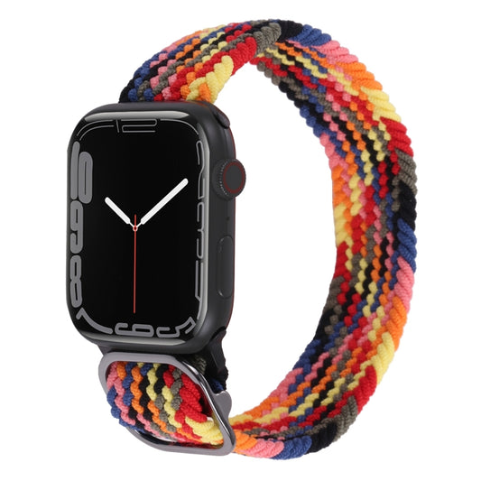 Nylon Braid Strap Watch Band For Apple Watch Ultra 49mm&Watch Ultra 2 49mm / Series 9&8&7 45mm / SE 3&SE 2&6&SE&5&4 44mm / 3&2&1 42mm(32) by buy2fix