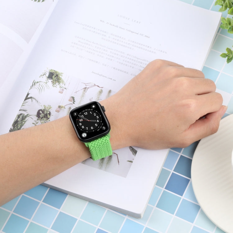 Nylon Braid Strap Watch Band For Apple Watch Ultra 49mm&Watch Ultra 2 49mm / Series 9&8&7 45mm / SE 3&SE 2&6&SE&5&4 44mm / 3&2&1 42mm(33) by buy2fix